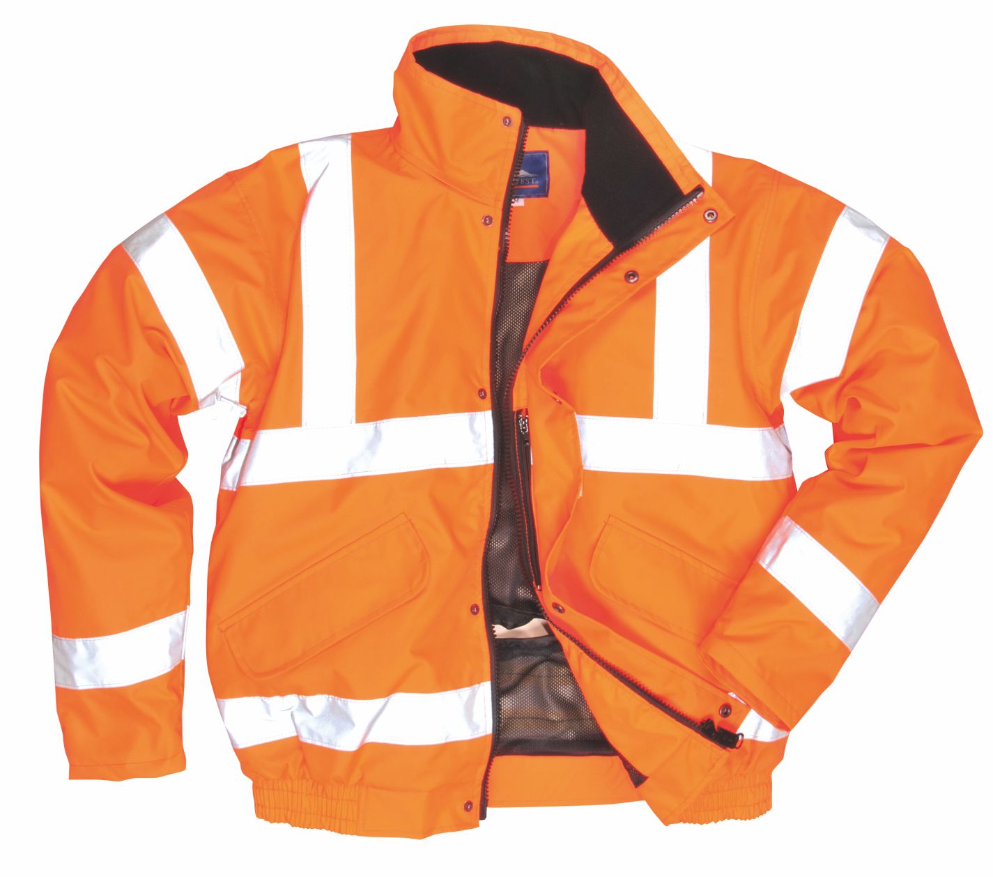 RT62 Hi Vis Breathable Bomber Jacket GO/RT - Click Image to Close